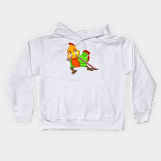 Parrot with Worm Kids Hoodie
